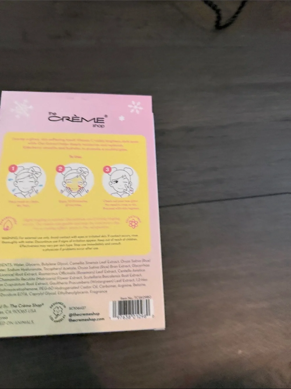 The Crème Shop Super Soothe Kids Sheet Masks – Pink & Yellow (Set of 3)